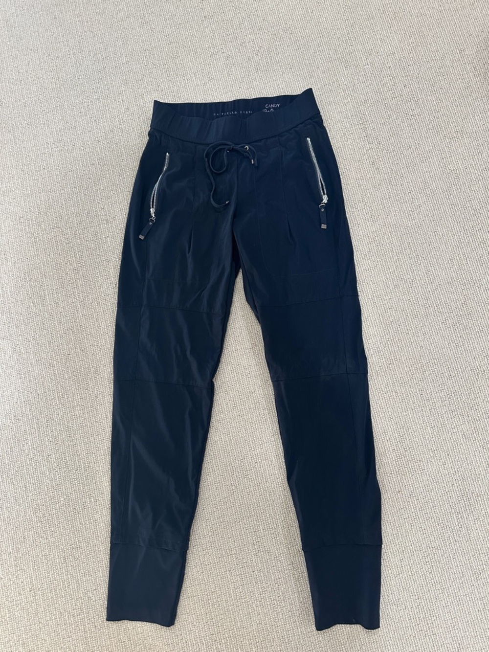 Raffaello Rossi Candy Jogger Pants with Zip Pockets dark blue sz 32. US xsmall